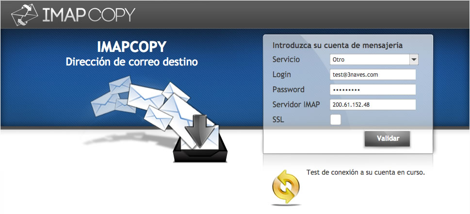 Imap Copy Destino