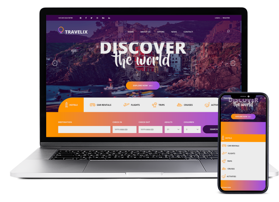 Sitio Web Agencias de Viajes